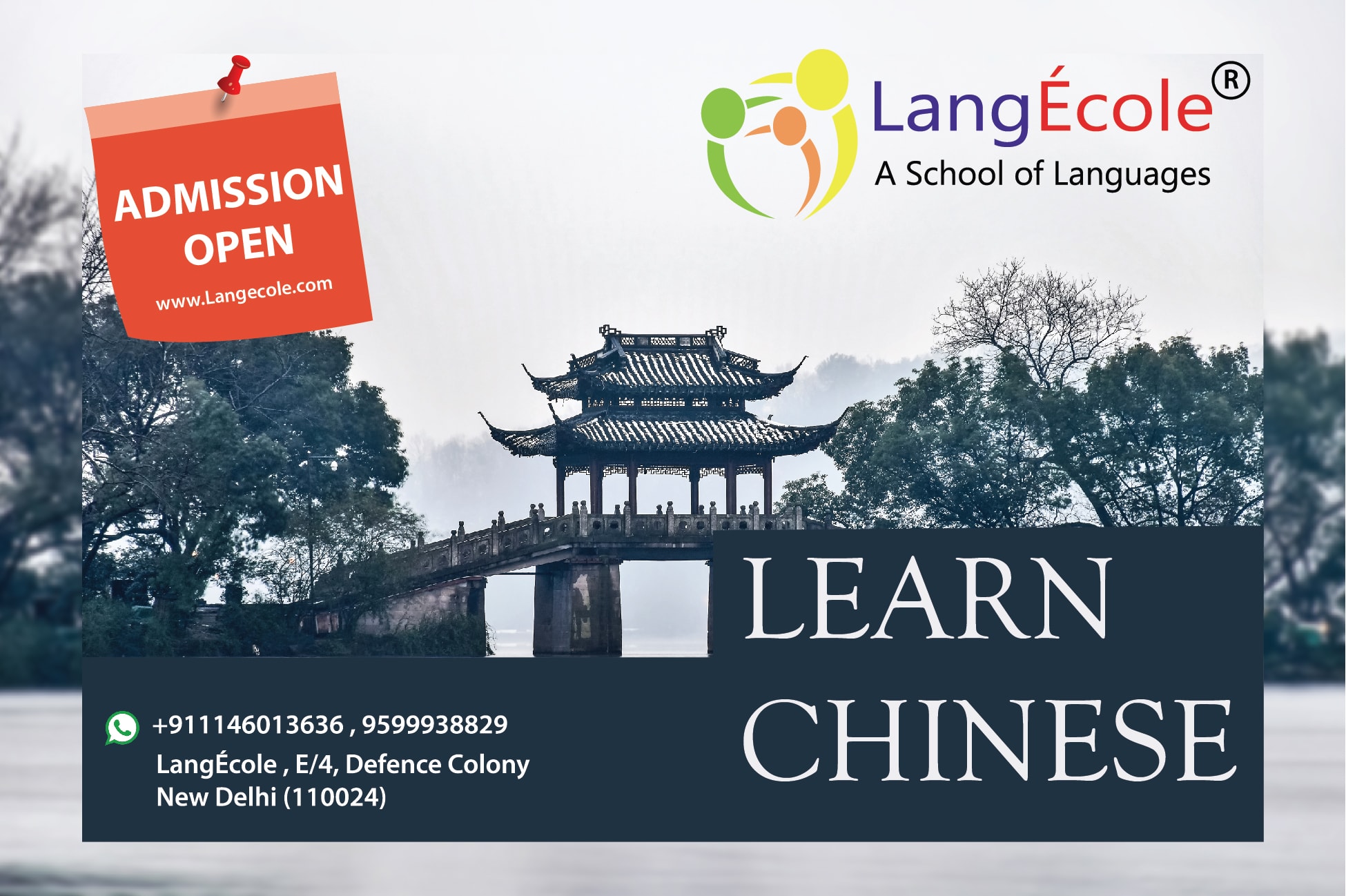 Learn chinese language, language institute in delhi, bangalore